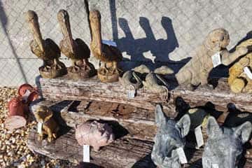 Various Lawn Statues and Ornaments.