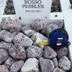 Rosso Pebbles - 3 to 5”.