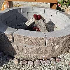 Fire Pit (Red Granite).